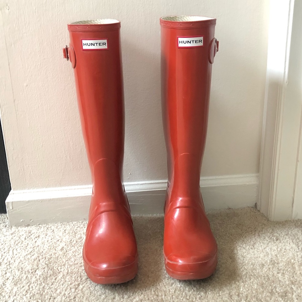 Red Hunter Boots